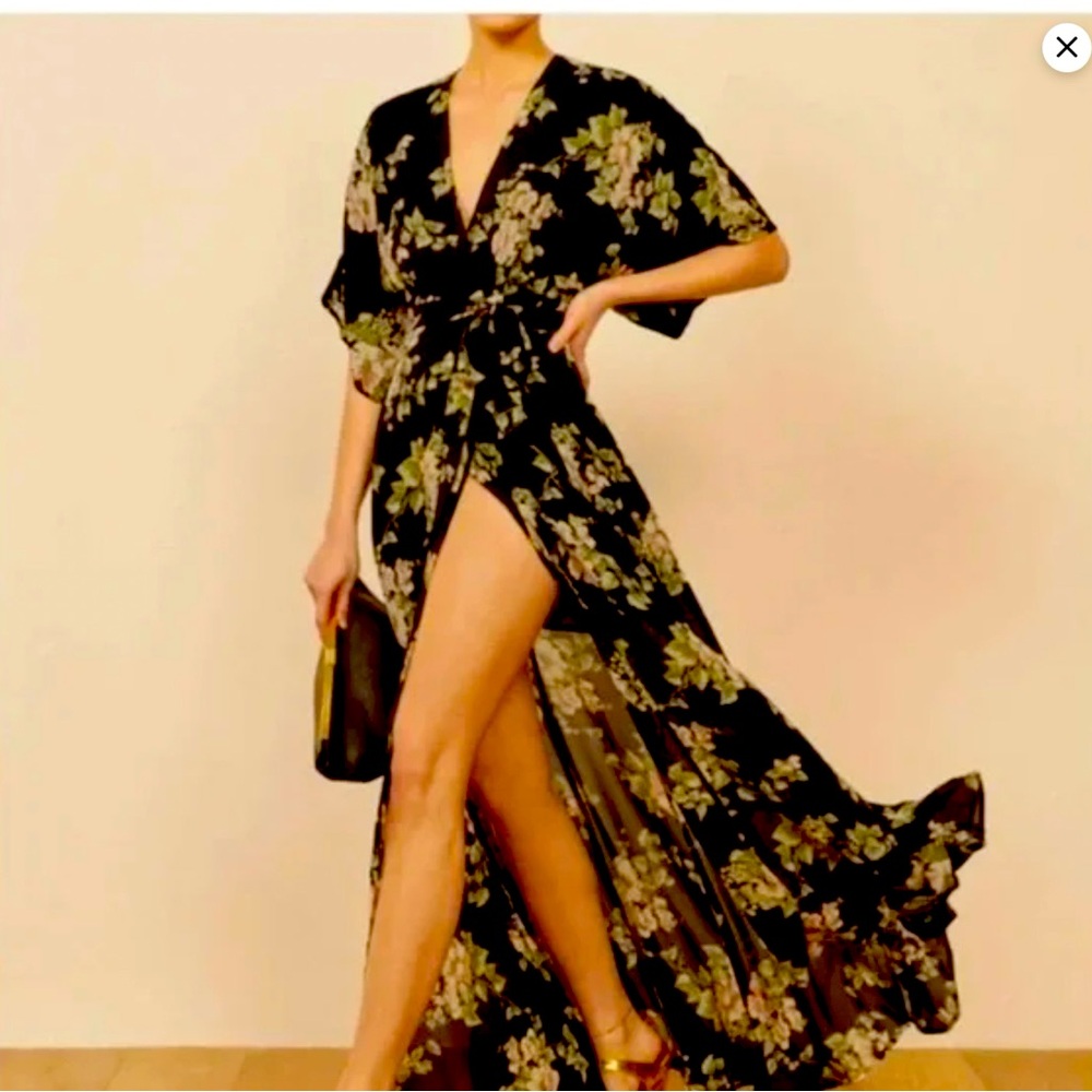 NWT Reformation Winslow Arielle Pattern Wrap Dress Size Medium